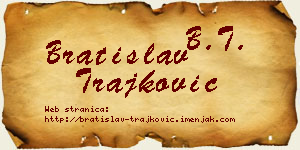Bratislav Trajković vizit kartica